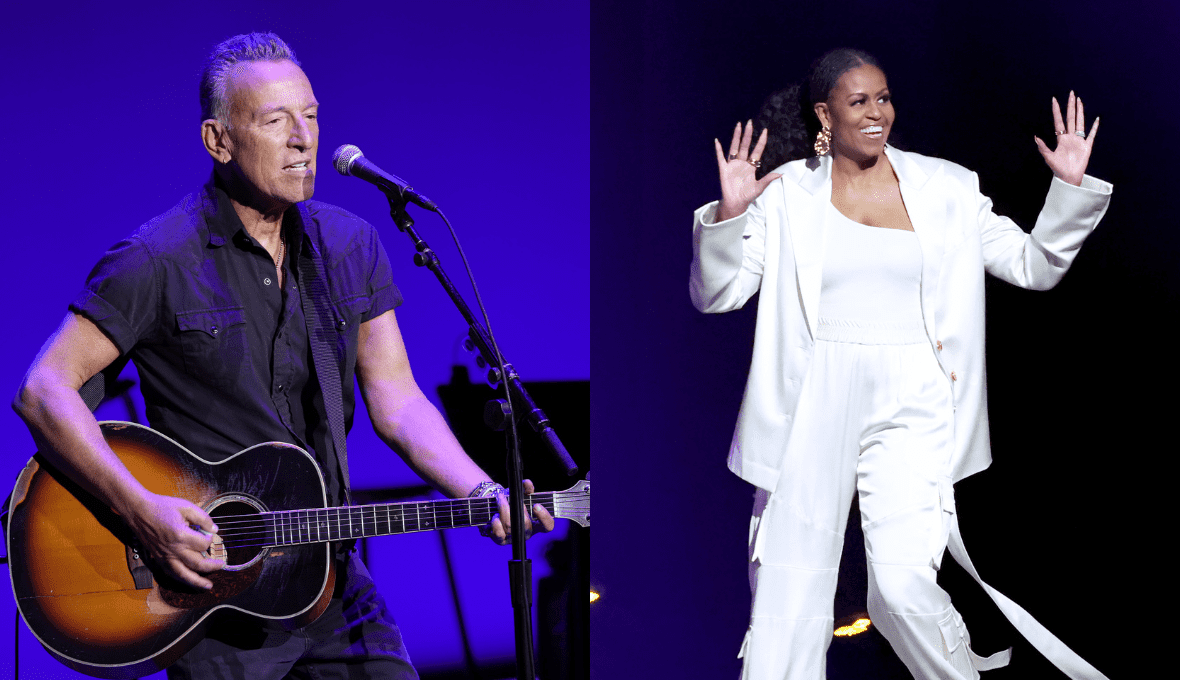 Michelle Obama Makes Back-Up Singer Debut at Bruce Springsteen Concert